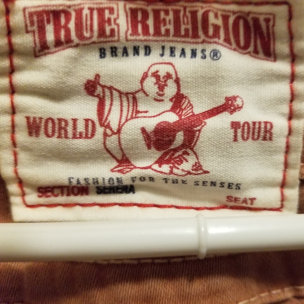 Vintage True Religion orange-wash jeans